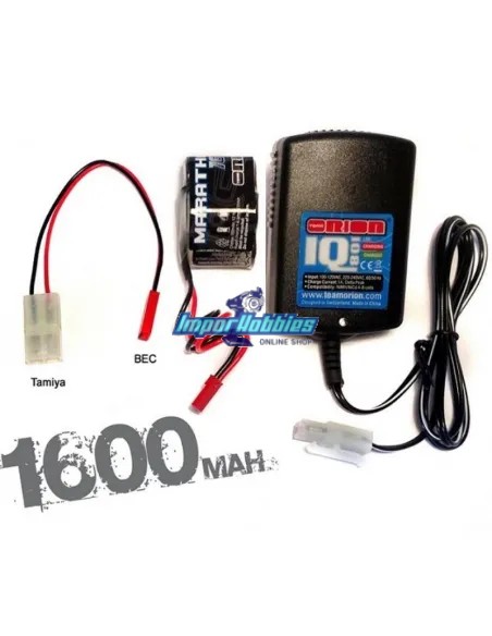 Combo chargeur - batterie 1600Mah ORI30197 + ORI12232 Team Orion ORI30201BEC - Chargeur de batteries pour modèles RC