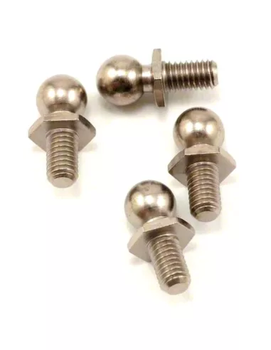 Low Mount Ball Stud 4.8mm (S) (4 U.) Kyosho RB6 / RB6.6 / RB7 / RT6 / SC6 / ZX-5/ ZX6 / ZX7 LA246 - Kyosho Ultima RB6 Kit - Spar