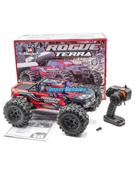 Hobbytech Rogue Terra Rojo Monster Truck 1/10 XL Brushless ReadySet RTR 1.ROGT.RD.RTR - Coches de radiocontrol Truggy & Monster 