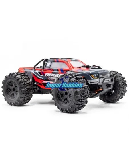 Hobbytech Rogue Terra Rouge Monster Truck 1/10 XL Brushless ReadySet RTR 1.ROGT.RD.RTR - Voitures Radiocommandées Truggy & Monst