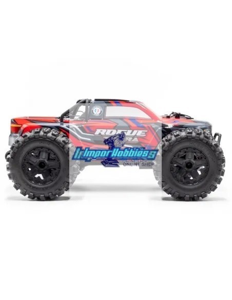 Hobbytech Rogue Terra Rouge Monster Truck 1/10 XL Brushless ReadySet RTR 1.ROGT.RD.RTR - Voitures Radiocommandées Truggy & Monst