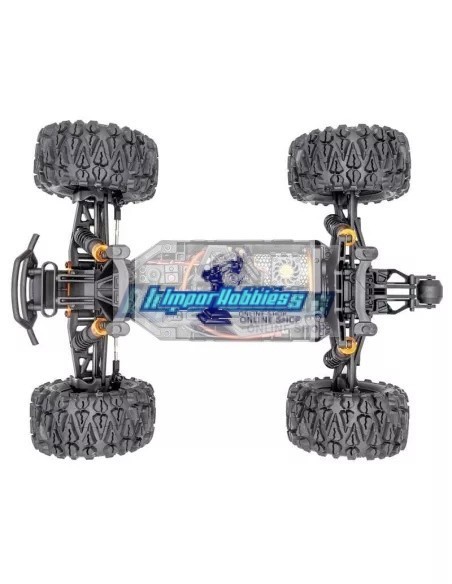 Hobbytech Rogue Terra Rouge Monster Truck 1/10 XL Brushless ReadySet RTR 1.ROGT.RD.RTR - Voitures Radiocommandées Truggy & Monst