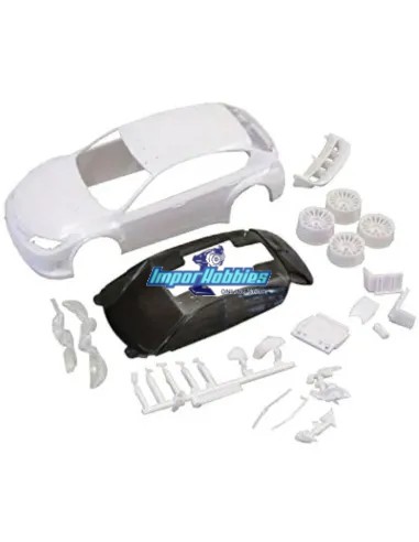 Carrosserie blanche à peindre 94mm Kyosho Mini-Z Subaru Impreza WRC 2008 MZN160 - Carrosseries à peindre (Blanche) Kyosho Mini-Z