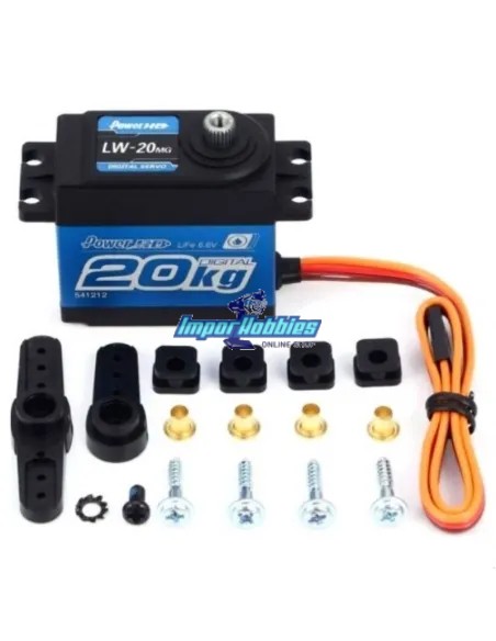 Servo Digital Power HD LW-20MG 20Kg 0.16s Waterproof 1/10 & 1/8 Buggy - Crawler HD-LW20MG - Servos R/C