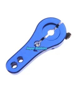 Aluminum Steering Horn - Blue 25T Futaba-Savox-Power HD-JX Servo Fussion FS-WH17BL - Servo Horn & Washer