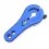 Brazo / Horn de dirección azul 25T Futaba-Savox-Power HD-JX Servo Fussion FS-WH17BL - Horns y arandelas montaje servo