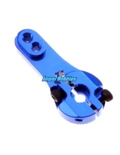 Aluminum Steering Horn - Blue 25T Futaba-Savox-Power HD-JX Servo Fussion FS-WH17BL - Servo Horn & Washer 2