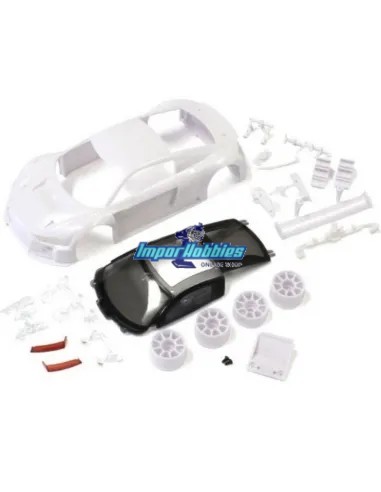 Carrosserie blanche à peindre 98mm Kyosho Mini-Z Audi R8 LMS 2015 MR-03 / RWD / AWD MZN189 - Carrosseries à peindre (Blanche) Ky