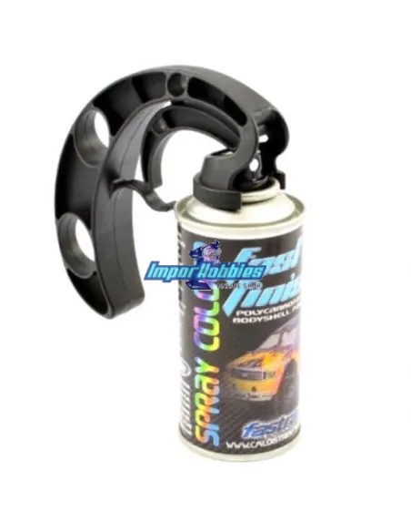 Soporte / Pistola para botes de pintura spray y aerosoles 150ml. & 400ml. Fastrax FAST258 - Pintura spray lexan RC Car Colours