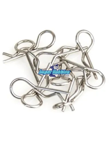 Clips de carrocería curvados escala 1/10 & 1/18 (10 Uds.) Fussion FS-WD010 - Clips de carrocería