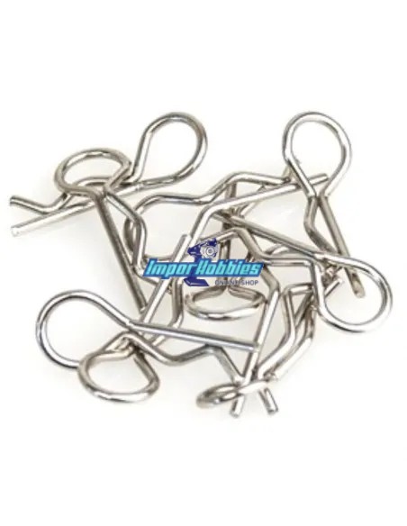 Clips de carrocería curvados escala 1/10 & 1/18 (10 Uds.) Fussion FS-WD010 - Clips de carrocería