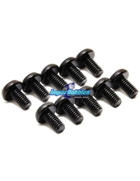 Tornillos de bancada motor 4x8mm cabeza plana (10 Uds.) Fussion FS-T1000 - Hobao Hyper 8 & 8.5 Nitro