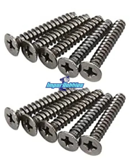 Tornillos de acero 4X25mm TP cabeza cónica (10 Uds.) Kyosho 1-S34025TP - Kyosho Inferno 7.5 / Neo / Neo Race Spec - Repuesto y o