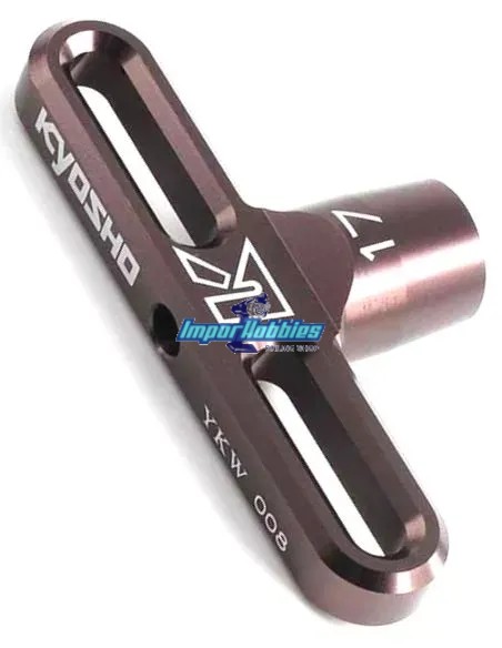 Llave de ruedas en T 1/8 17mm Kyosho Team Kanai Tool YKW008 - Detras - Herramientas Kyosho