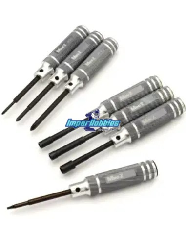 Set d`outils miniatures V2 - 7 Pcs. & Sac Kyosho Mini-Z MZW120 - Outils Kyosho