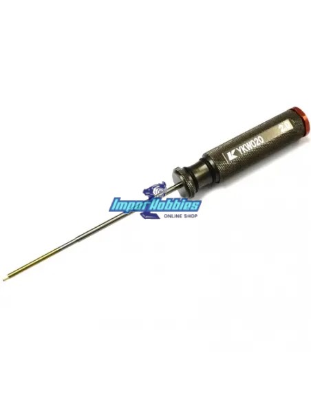 Cle allen aluminium 2.0x120mm Ti-Coating Kyosho Team Kanai Tool YKW020TC - Outils Kyosho