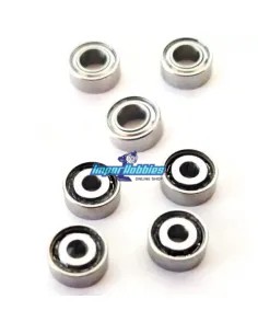 Kit rodamientos (7 Uds.) MZW1 Kyosho Mini-Z MR-015 / MR-02 / MR-03 / RWD / F1 Fussion FS-BKM01 - Kyosho Mini-Z MR-02 / MR-015 -