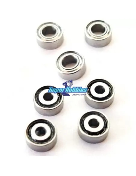 Kit roulements a billes (7 U.) MZW1 Kyosho Mini-Z MR-015 / MR-02 / MR-03 / RWD / F1 Fussion FS-BKM01 - Kyosho Mini-Z MR-02 / MR-