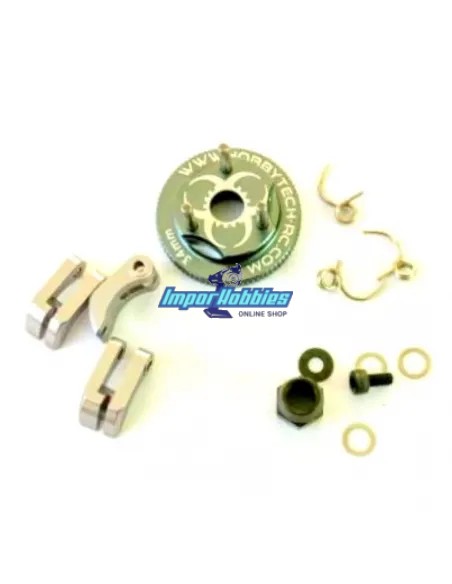 Embrague 3 mazas aluminio Xtrem 34mm 1/8 Buggy Hobbytech HT495200 - Embragues Escala 1/8 Buggy
