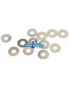 Arandelas de trapecios 4x10x0.3mm (12 U.) Hot Bodies D815 / D817 / E817 / D819 114776 - Hot Bodies D817 & D817 V2 Nitro Kit - Re