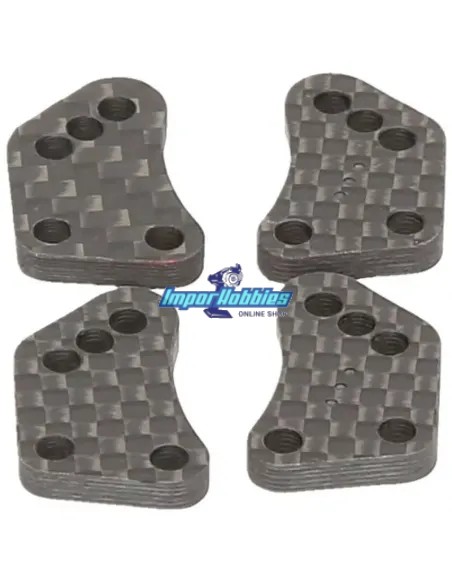 Plaques carbone de fusées arriere 03 (4 U.) Hot Bodies D817 / E817 / D819 / E819 204012 - Hot Bodies D817 & D817 V2 Nitro Kit -
