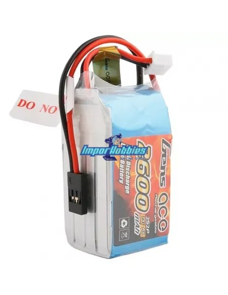 Batería Lipo RX pirámide 2600mah 7.4V conector universal Gens Ace GE6-2600H-2JR - Baterías Lipo - Life para Receptor
