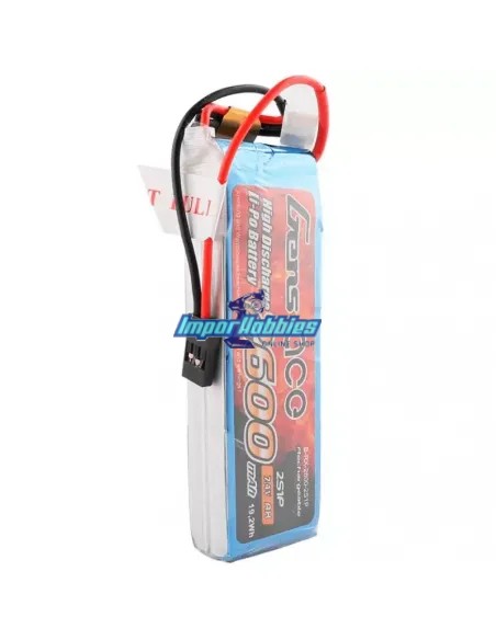 Batería Lipo RX plana 2600mah 7.4V conector universal Gens Ace GE6-2600S-2JR - Baterías Lipo - Life para Receptor