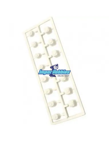 Casquillos suspensión blancos Kyosho Inferno MP10 / MP10e / MP10T IF616W - Kyosho Inferno MP10 - MP10 TKI2 Nitro Kit - Repuesto