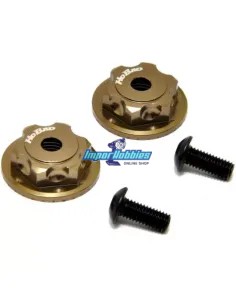 Double Lock Dustproof Wheel Nut & Button Screw (2 U.) Hobao Hyper MT Plus / MTe Plus / MTe Plus II OP-0092 - Hobao Hyper MT Plus