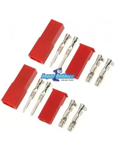 Conector Bec macho - hembra sin cable (2 Pares) Fussion FS-00031 - Conectores RC