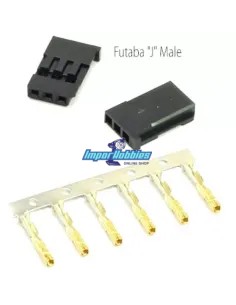 Futaba Connector Male Without Cable (2 U.) Fussion FS-00037 - R/C Plugs