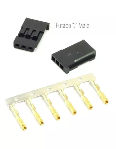 Futaba Connector Male Without Cable (2 U.) Fussion FS-00037 - R/C Plugs