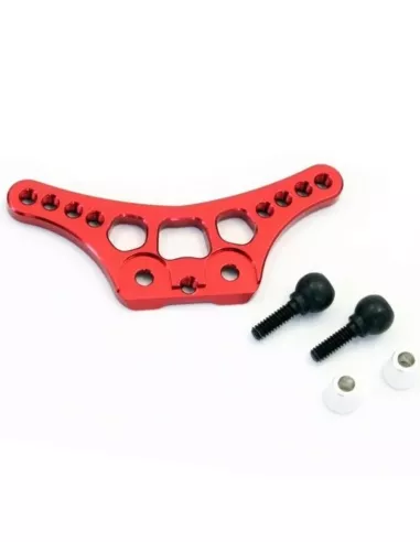 Aluminum Front Shock Tower - Red Kyosho Mini-Z Buggy MBW015R - Kyosho Mini-Z Buggy - Spare Parts & Option Parts