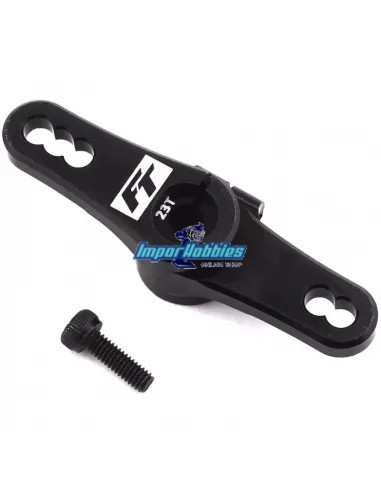 Brazo / Horn gas-freno aluminio 23T - KO Propo - Sanwa Team Associated RC8B3 / T3 AS1371 - Horns y arandelas montaje servo