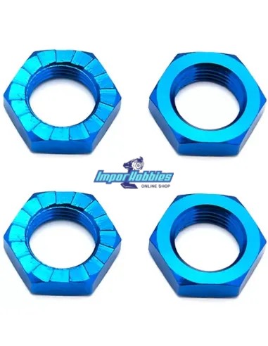 Ecrous de roues bleus 17mm (4 U.) Team Associated RC8B3 / B3.1 / B3.2 / T3 / T3.1 / T3.2 AS81082 - Team Associated RC8B3 & RC8B3