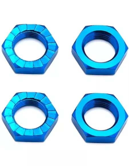 Wheel Hex Nut - 17mm Aluminum Serrated (4 U.) Team Associated RC8B3 / B3.1 / B3.2 / T3 / T3.1 / T3.2 AS81082 - Team Associated R