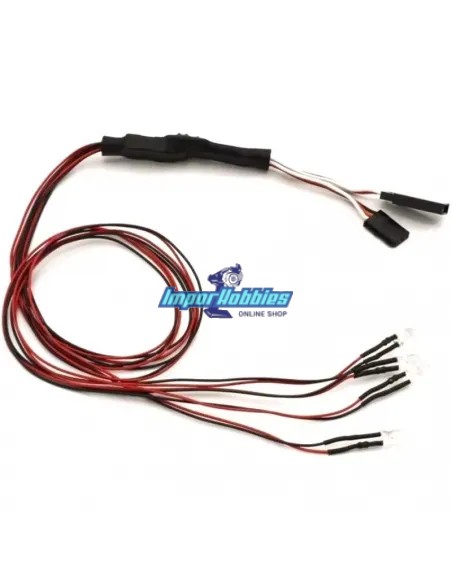 Set luces LED 400mm - 2 LED claros / 2 LED rojos Kyosho 97054-4CR - Kyosho Mad Crusher Nitro GP & Eléctrico EP - Repuesto y opci