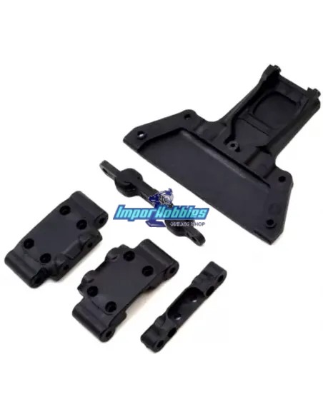 Supports de triangles, plaque de châssis et plaque supérieure Team Associated DR10 / ProSC10 / Reflex DB10 AS91359 - Team Associ