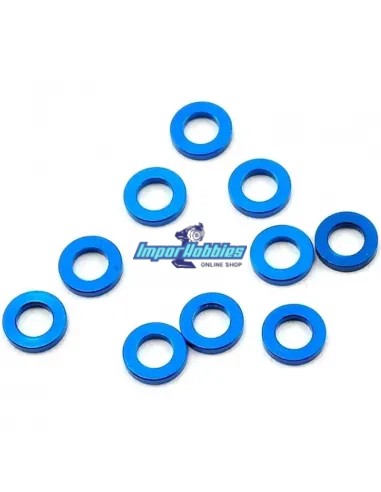 Rondelles aluminium 5.5x3.0x1.0mm (10 U.) Team Associated B4 / B5 / B6 / B44 / SC10 AS31382 - Team Associated B4 / T4 - Pièces d