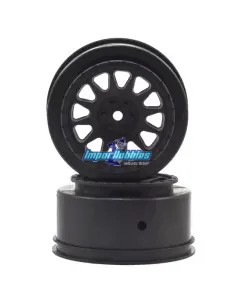 Black Wheels 'Method' (2 U.) Team Associated ProSC10 / Reflex DB10 / Trophy Rat / SC6.1 / SC6.2 AS71040 - Team Associated ProSC1