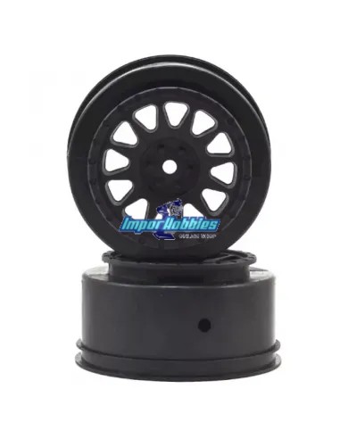 Jantes noires 'Method' (2 U.) Team Associated ProSC10 / Reflex DB10 / Trophy Rat / SC6.1 / SC6.2 AS71040 - Team Associated ProSC