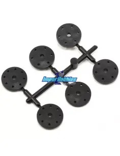 Pistones de amortiguador (6 Uds.) Team Associated RC8B3 / B3.1 / B3.2 / T3 / T3.1 / T3.2 AS81200 - Team Associated RC8B3 & RC8B3