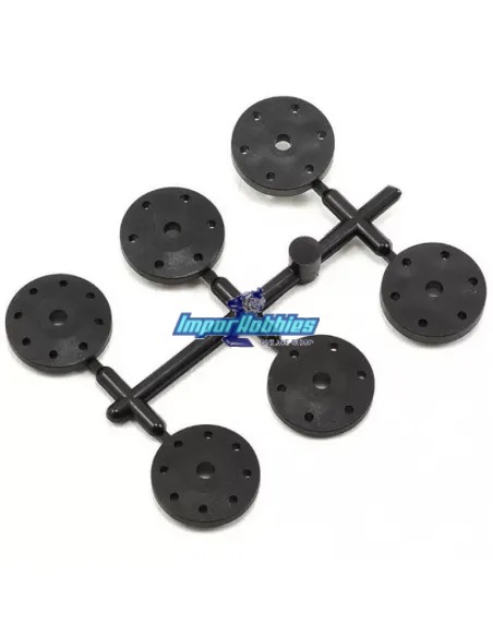 Pistons d'amortisseurs (6 U.) Team Associated RC8B3 / B3.1 / B3.2 / T3 / T3.1 / T3.2 AS81200 - Team Associated RC8B3 & RC8B3e -