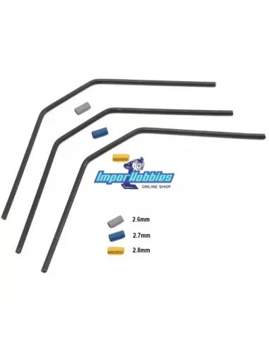 Kit estabilizadoras delanteras 2.6 - 2.7 - 2.8mm Team Associated RC8B3 / B3.1 / B3.2 / T3 / T3.1 AS81131 - Team Associated RC8B3