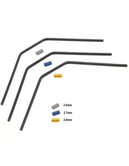 Anti-Roll Bar Set - Front 2.6 - 2.7 - 2.8mm Team Associated RC8B3 / B3.1 / B3.2 / T3 / T3.1 AS81131 - Team Associated RC8B3 & RC