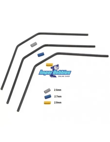 Kit estabilizadoras delanteras 2.6 - 2.7 - 2.8mm Team Associated RC8B3 / B3.1 / B3.2 / T3 / T3.1 AS81131 - Team Associated RC8B3