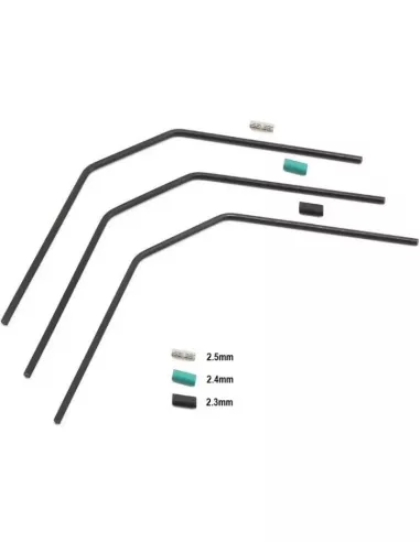 Anti-Roll Bar Set - Front 2.3 - 2.4 - 2.5mm Team Associated RC8B3 / B3.1 / B3.2 / T3 / T3.1 AS81130 - Team Associated RC8B3 & RC