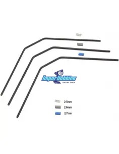 Kit de barre-anti-roulis arrière 2.5 - 2.6 - 2.7mm Team Associated RC8B3 / B3.1 / B3.2 / T3 / T3.1 AS81140 - Team Associated RC8