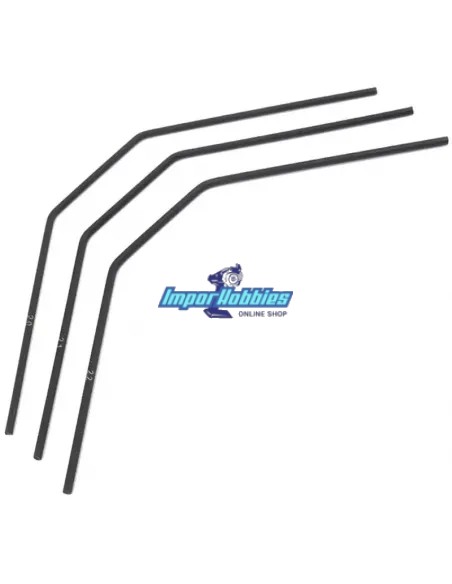Kit de barre-anti-roulis avant 2.0 - 2.1 - 2.2mm Team Associated RC8B3 / B3.1 / B3.2 / T3 / T3.1 AS81129 - Team Associated RC8B3