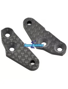 Steering Block Arms +2 Deg - Carbon Fiber Team Associated RC8B3 / B3.1 / B3.2 / T3 / T3.1 / T3.2 AS81064 - Team Associated RC8B3